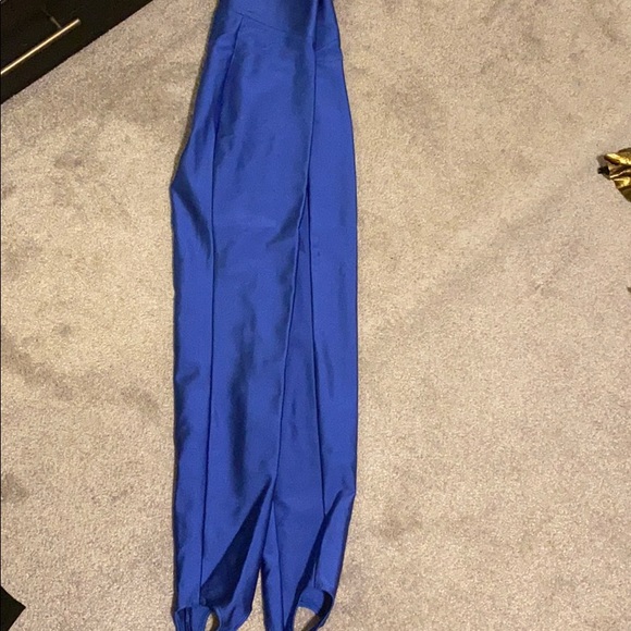 Blue leggings with foot strap - Picture 2 of 3